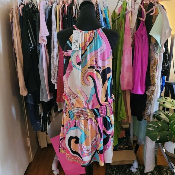 Vintage Dress Multicolor Print VaVa By Joy Han Colorful Size Small - Picture 11 of 16